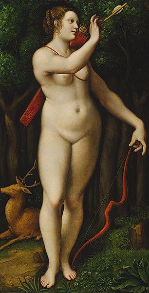unknow artist Diana the Huntress, after 1526 Giampietrino oil painting image